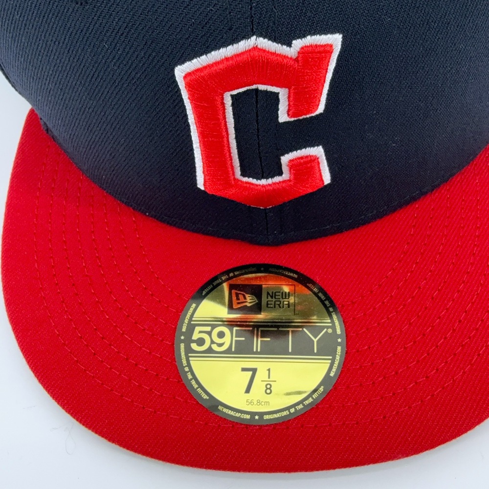 Cleveland Guardians Hat New Era 59FIFTY MLB Baseball Fitted Men Size‎ 7 1/8 NWT - Picture 2 of 13